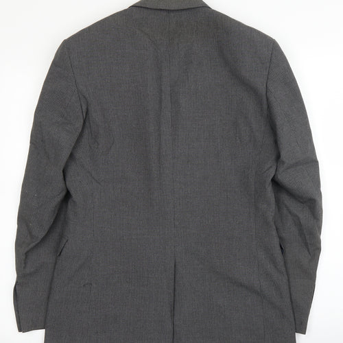 Primark Mens Grey Striped  Jacket Suit Jacket Size 36