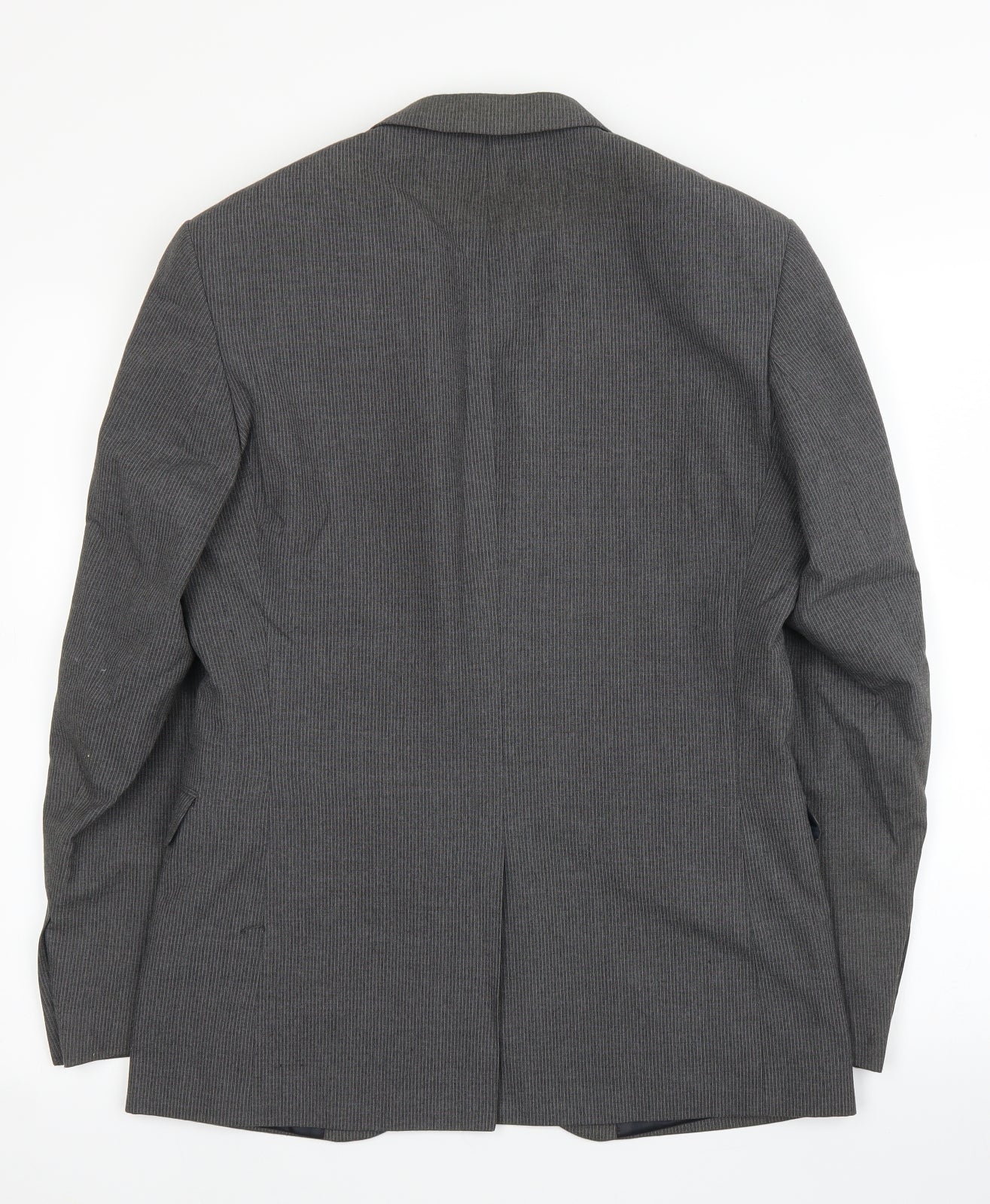 Primark Mens Grey Striped  Jacket Suit Jacket Size 36