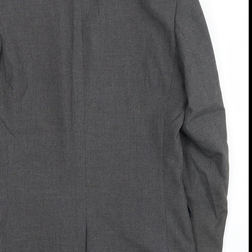 Primark Mens Grey Striped  Jacket Suit Jacket Size 36