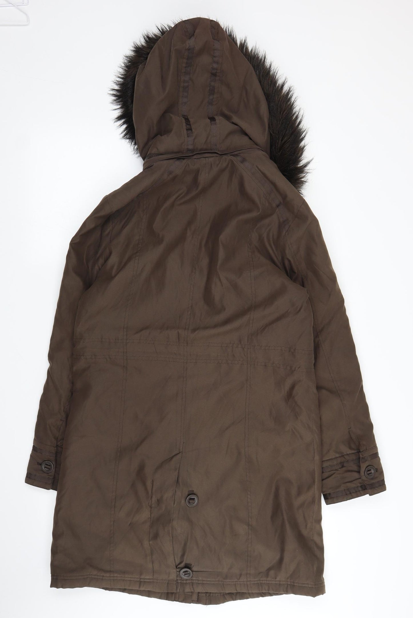 Per Una Womens Brown   Parka Coat Size S
