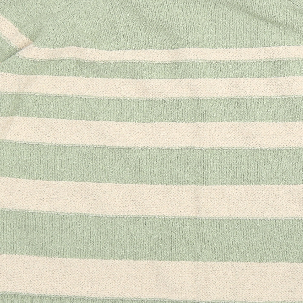 Berkertex Womens Green Striped  Pullover Jumper Size 20