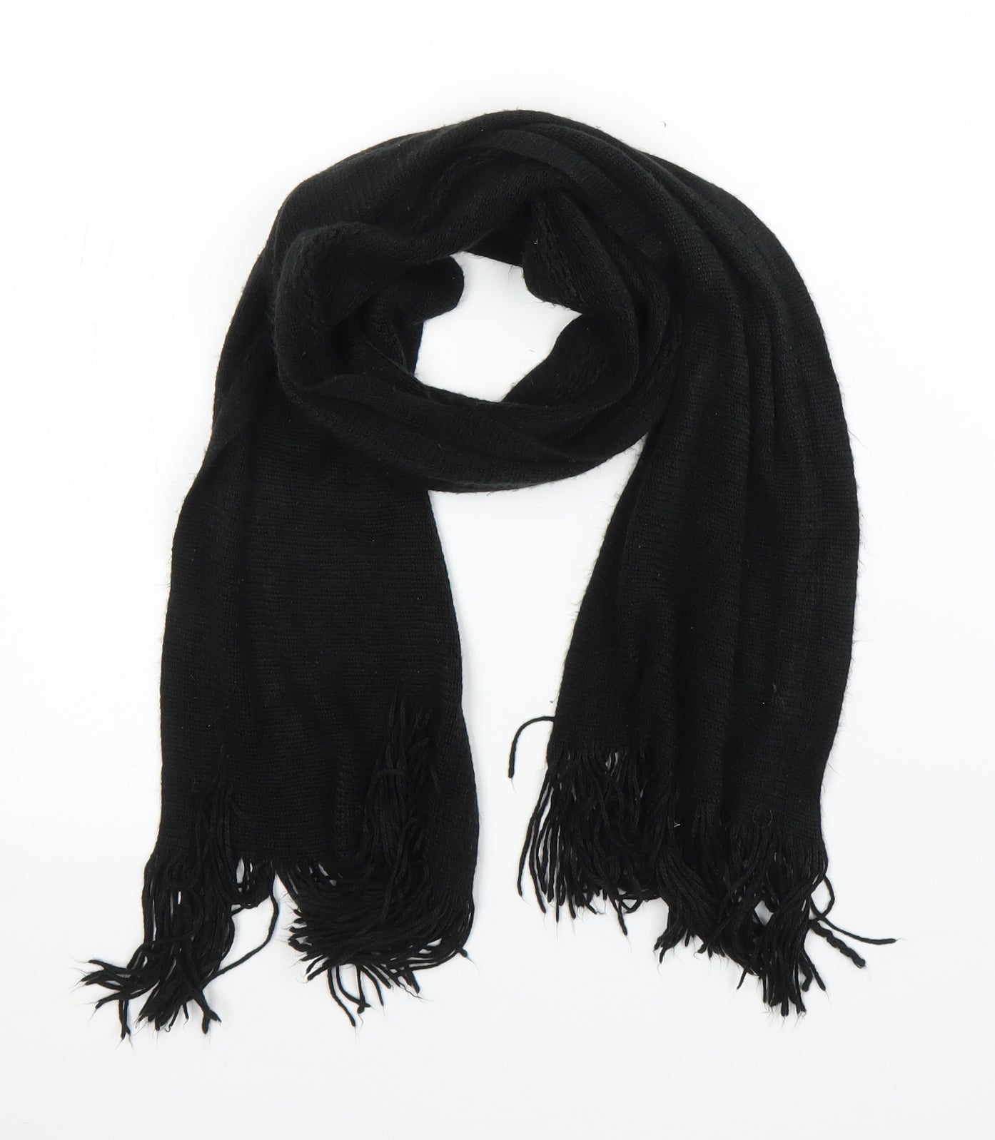 Preworn Unisex Black    Scarf