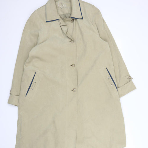 Klassic Womens Beige   Overcoat Coat Size 12