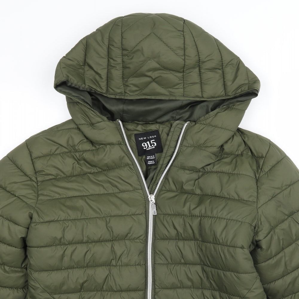 Newlook Girls Green   Jacket Coat Size 15 Years