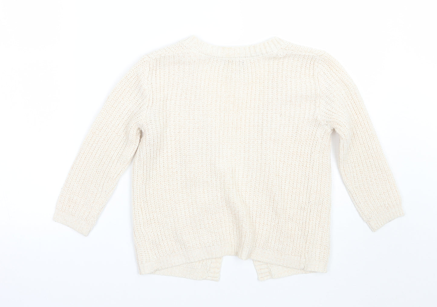 Primark Girls Beige   Cardigan Jumper Size 5-6 Years