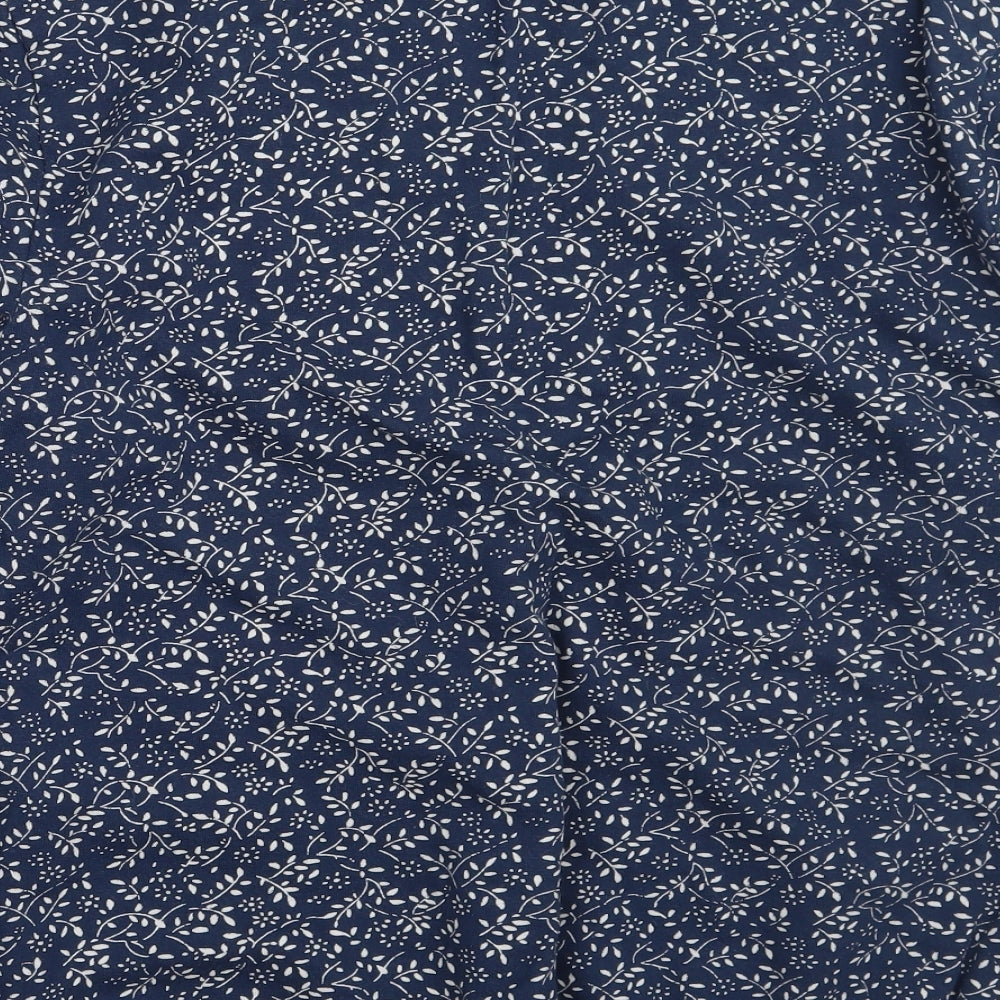 Newlook Mens Blue Floral  Pullover Jumper Size L