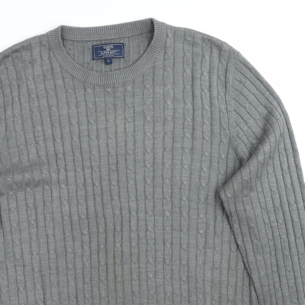 BHS Mens Grey   Pullover Jumper Size L