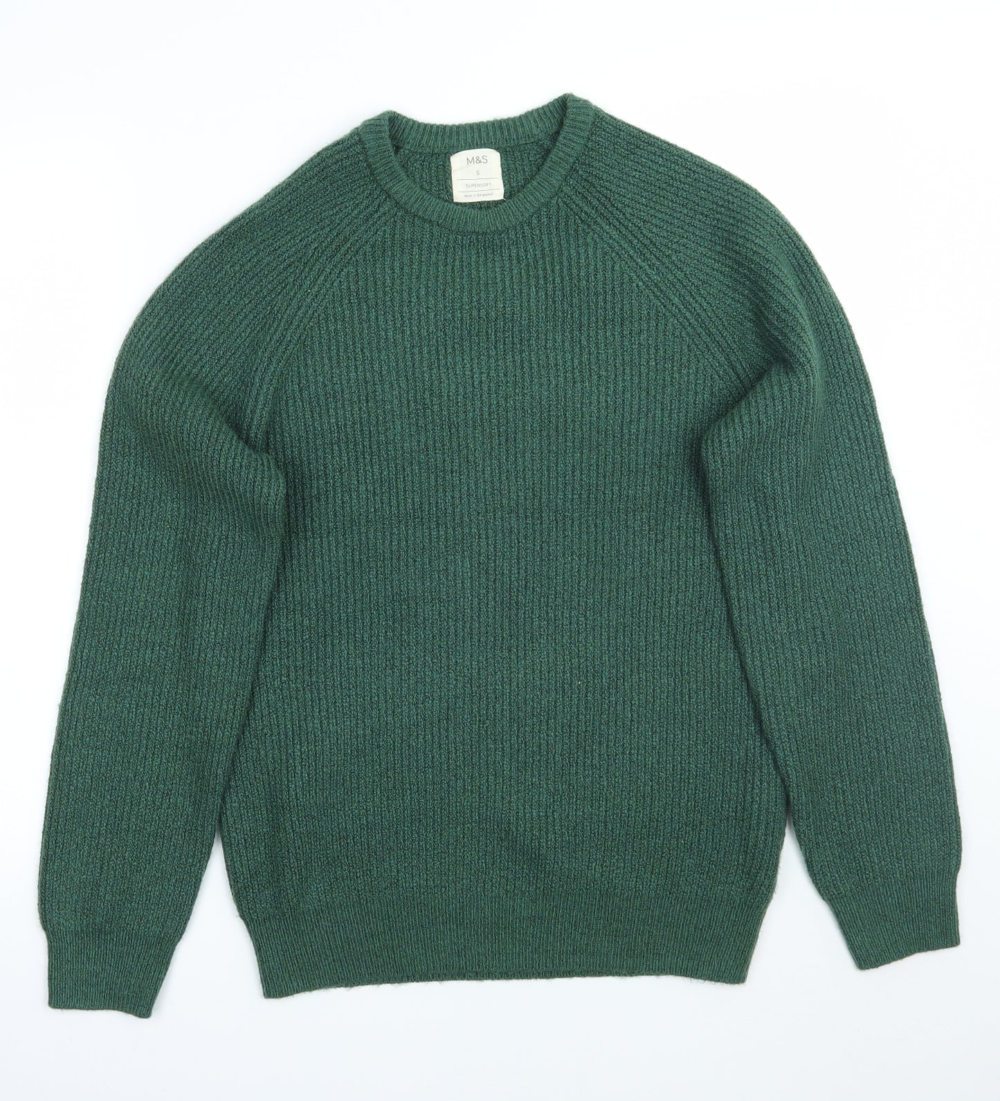 Marks and Spencer Mens Green   Pullover Jumper Size S