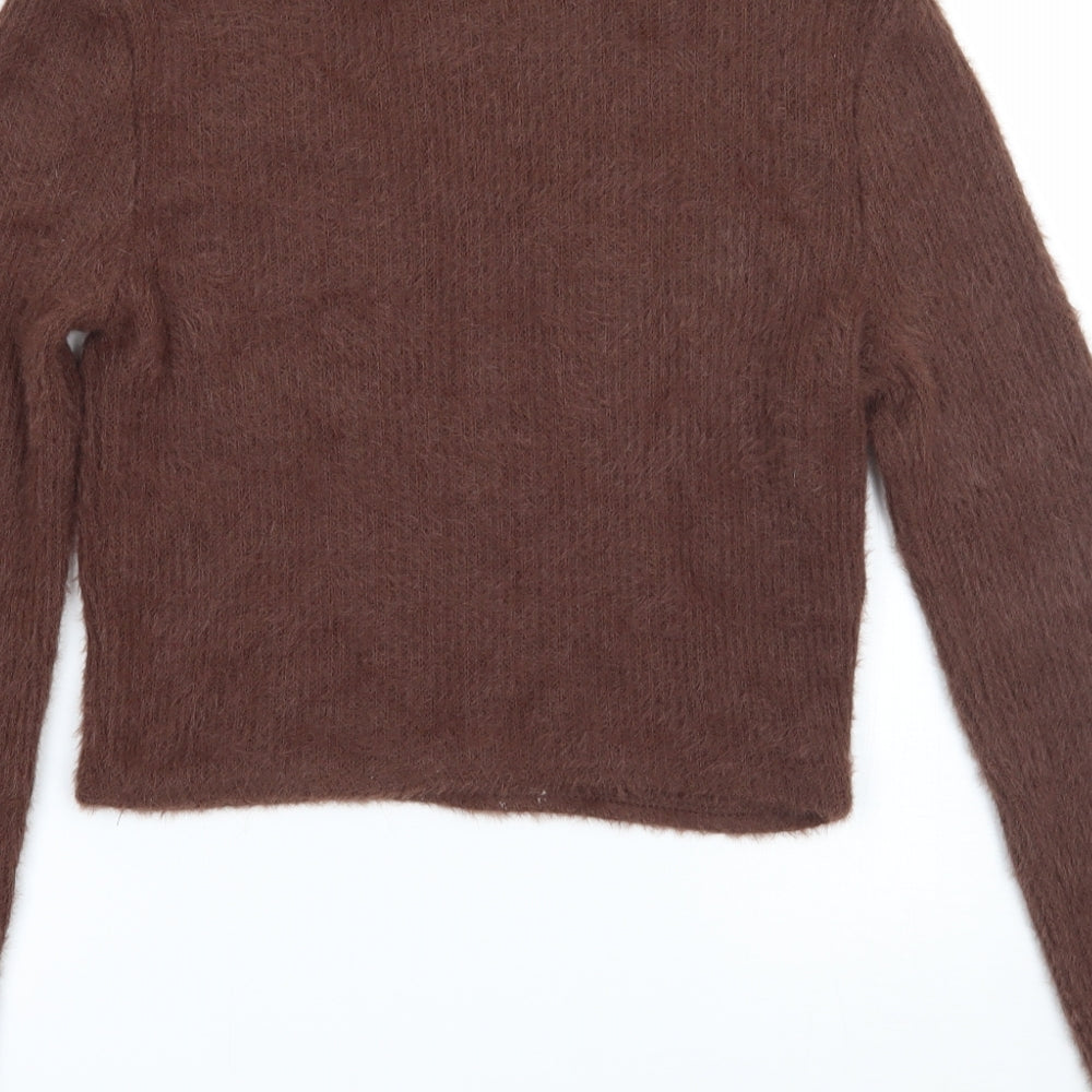 Zara Womens Brown   Pullover Jumper Size M