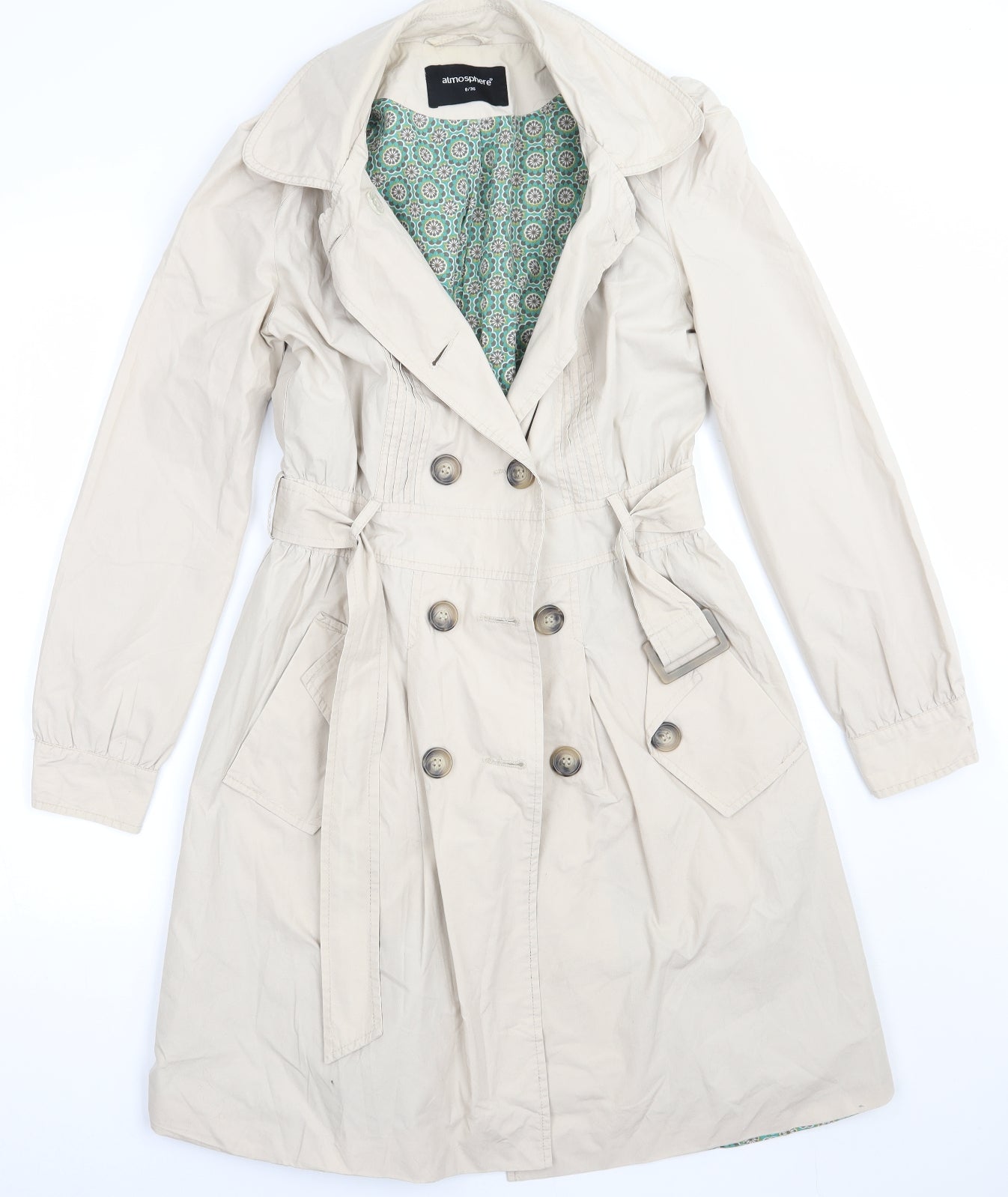 Primark Womens Beige   Jacket Coat Size 8