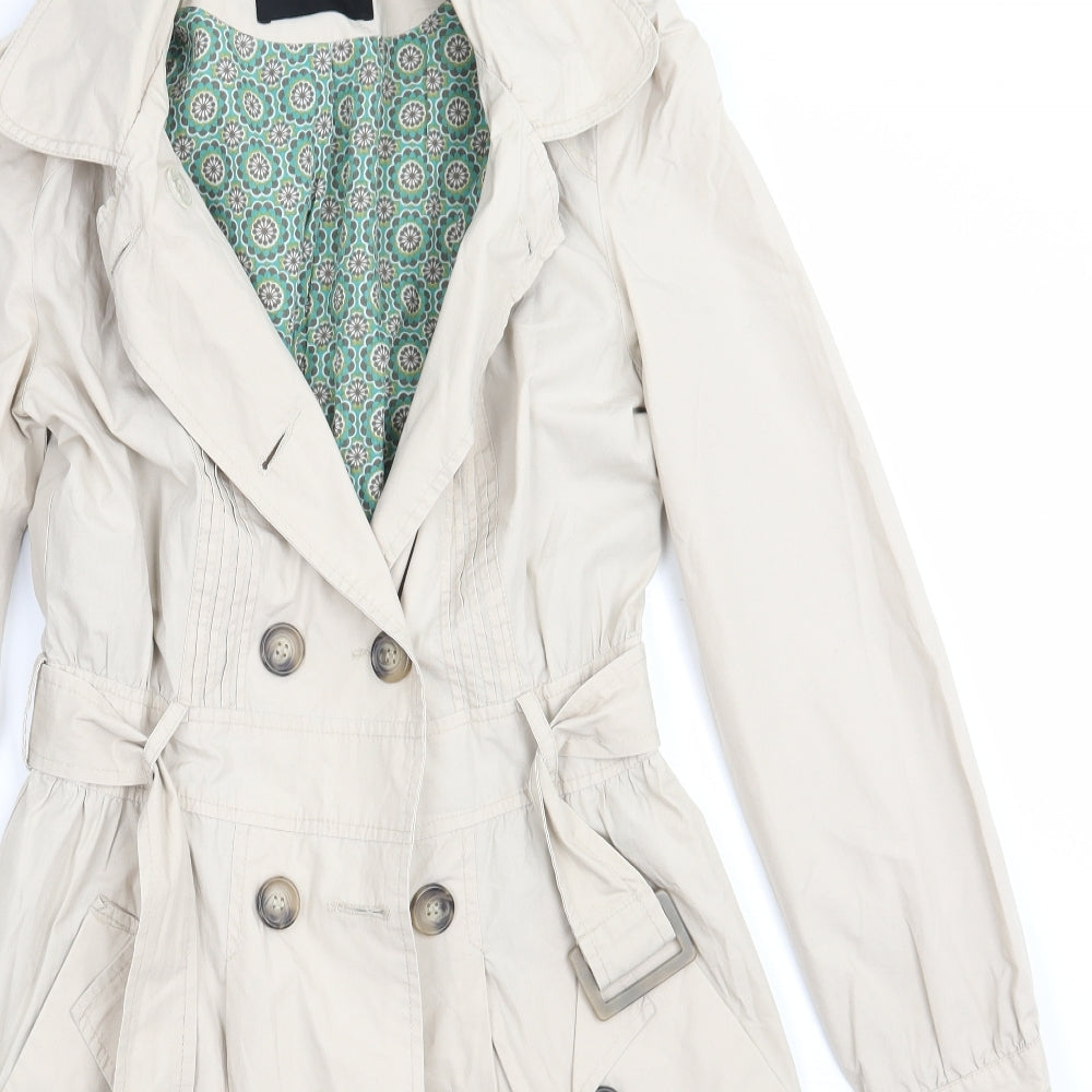 Primark Womens Beige   Jacket Coat Size 8