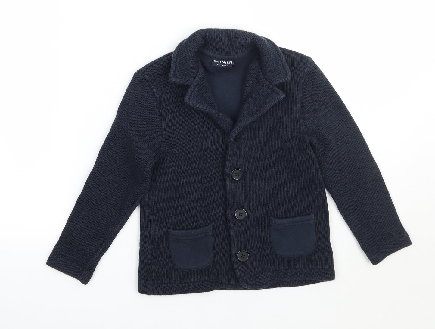 NEXT Boys Blue   Cardigan Jumper Size 4-5 Years