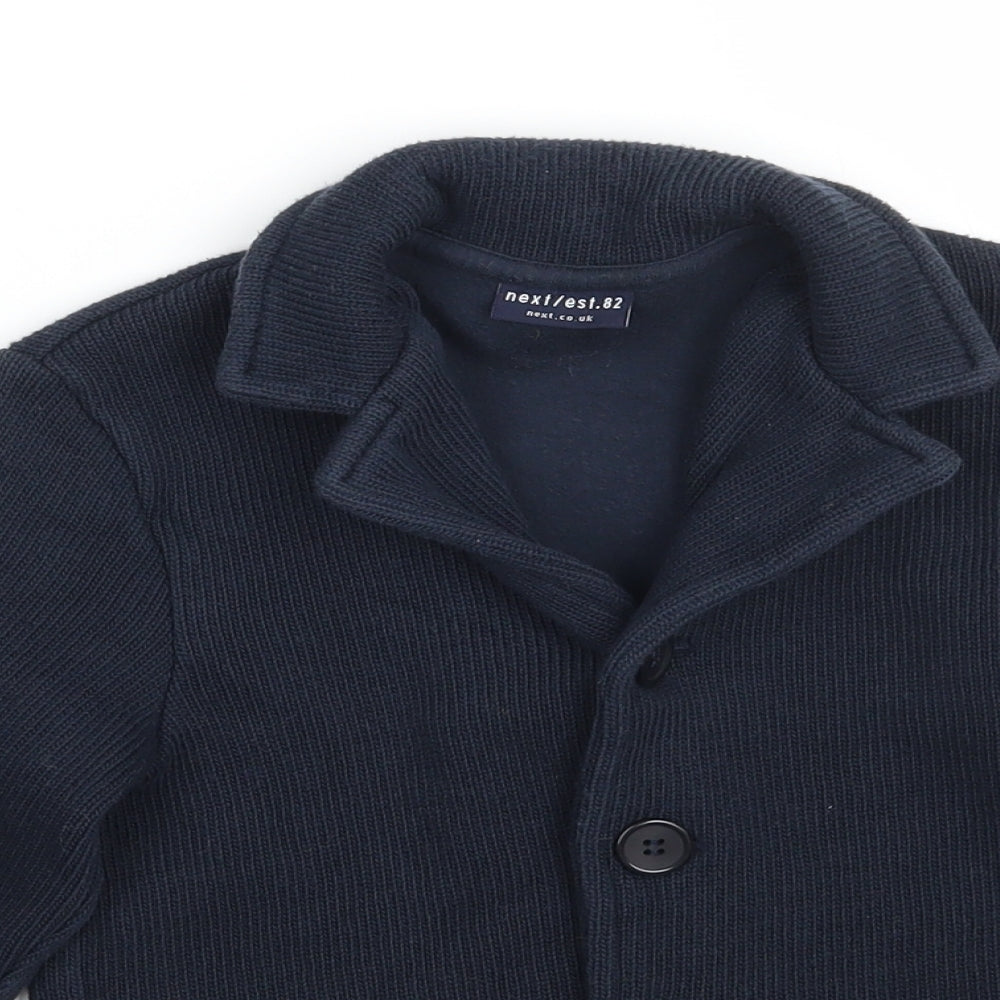 NEXT Boys Blue   Cardigan Jumper Size 4-5 Years