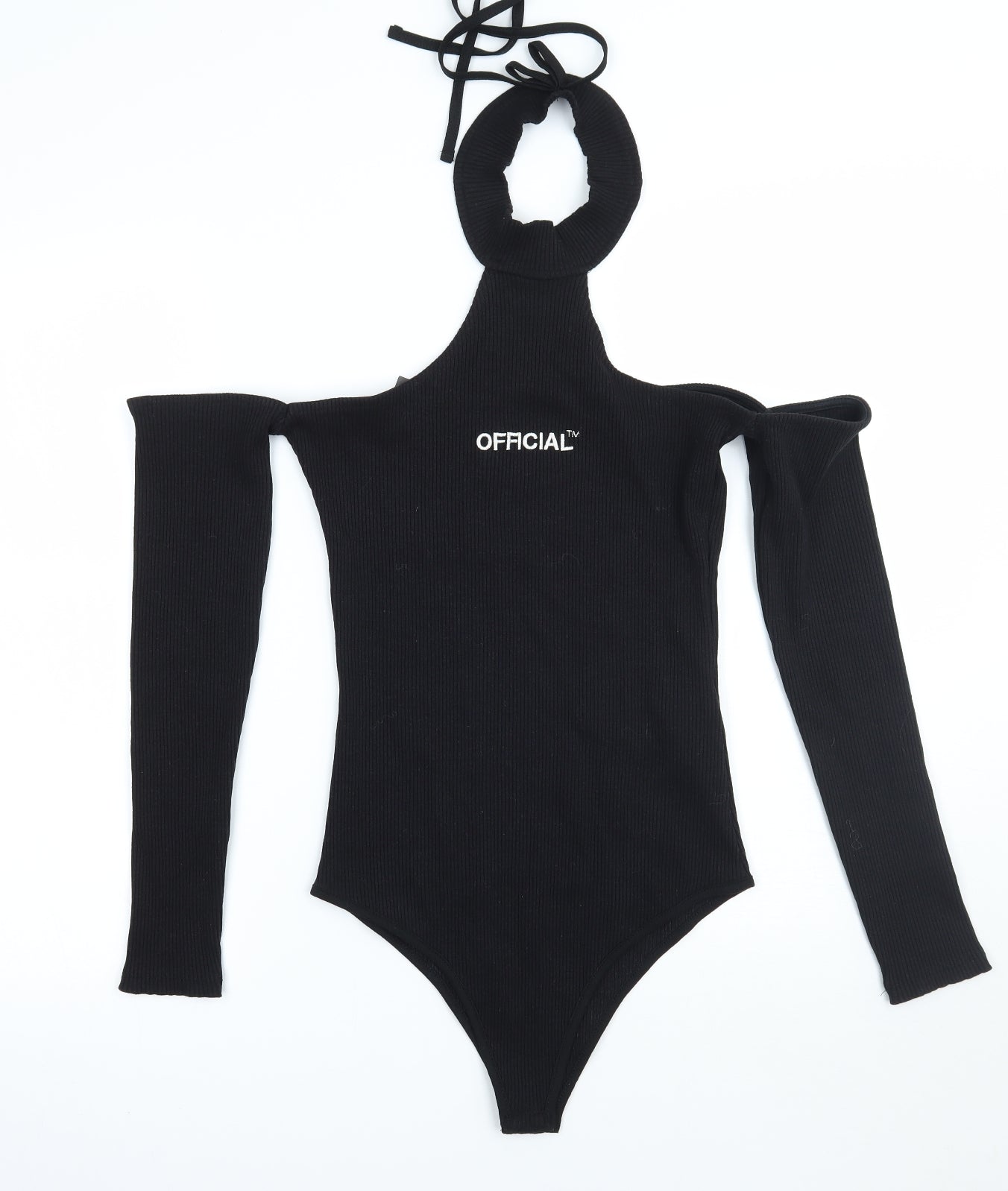 Boohoo Womens Black   Bodysuit One-Piece Size 12