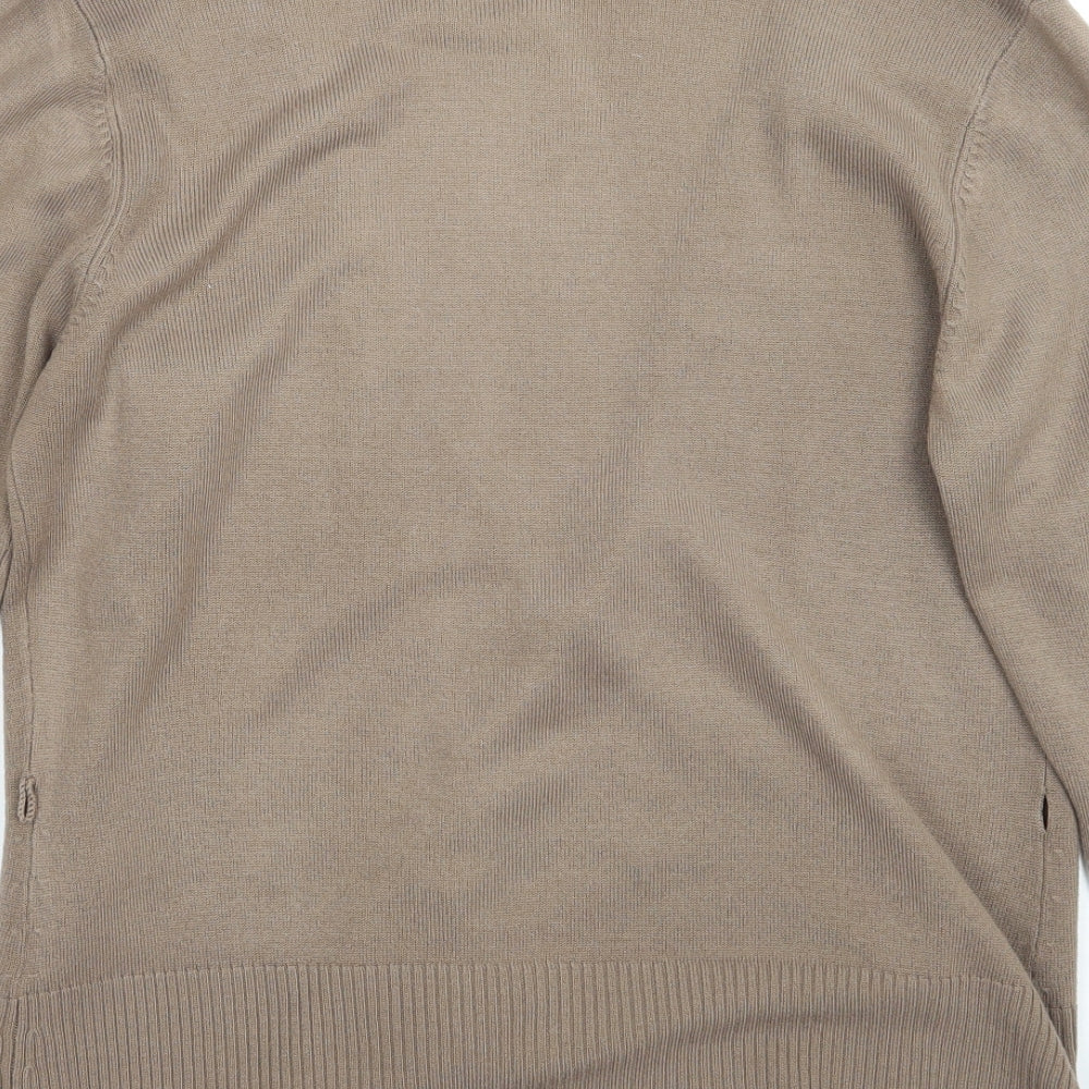 Marks and Spencer Womens Brown   Cardigan Jumper Size 14