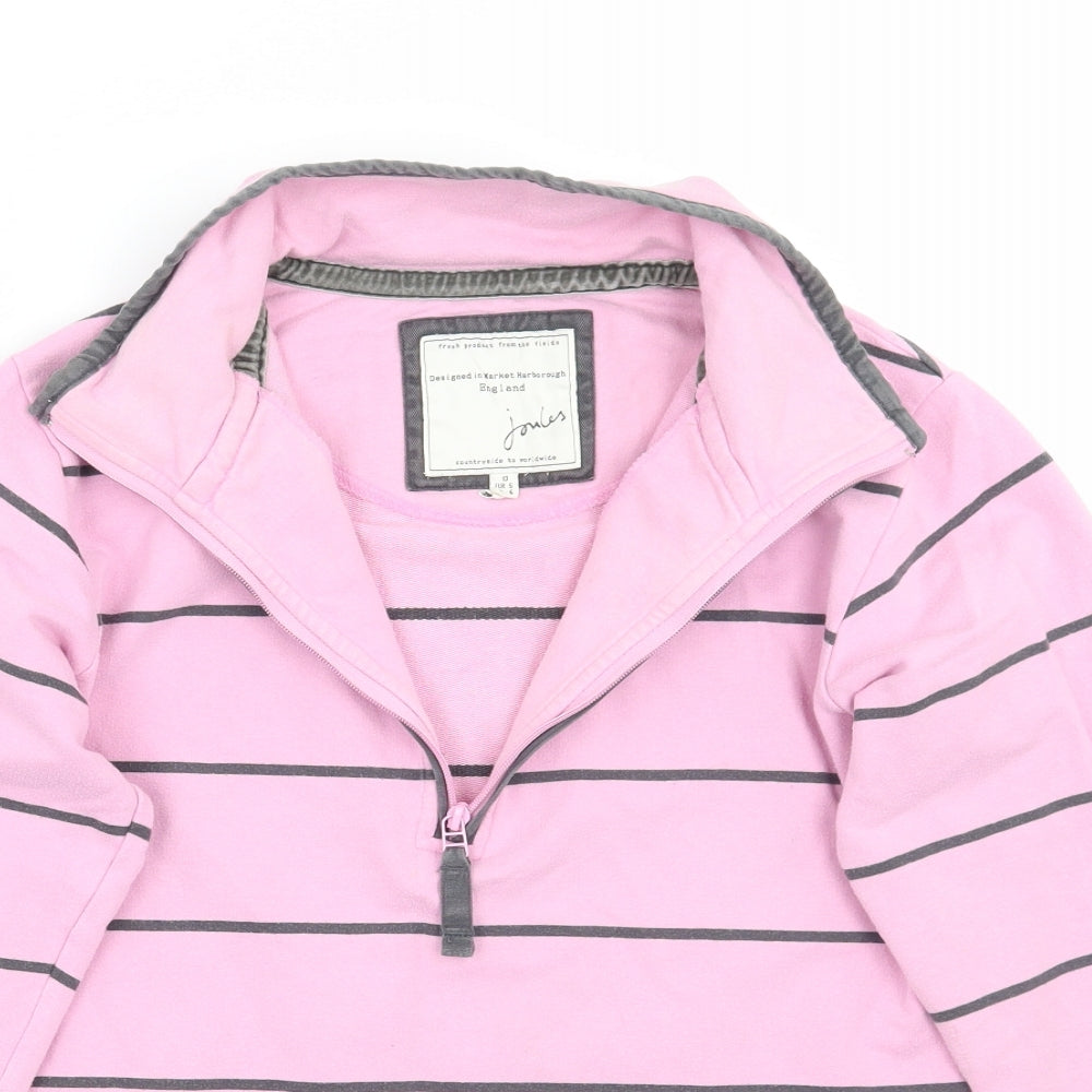 Joules Womens Pink Striped  Pullover Jumper Size 10