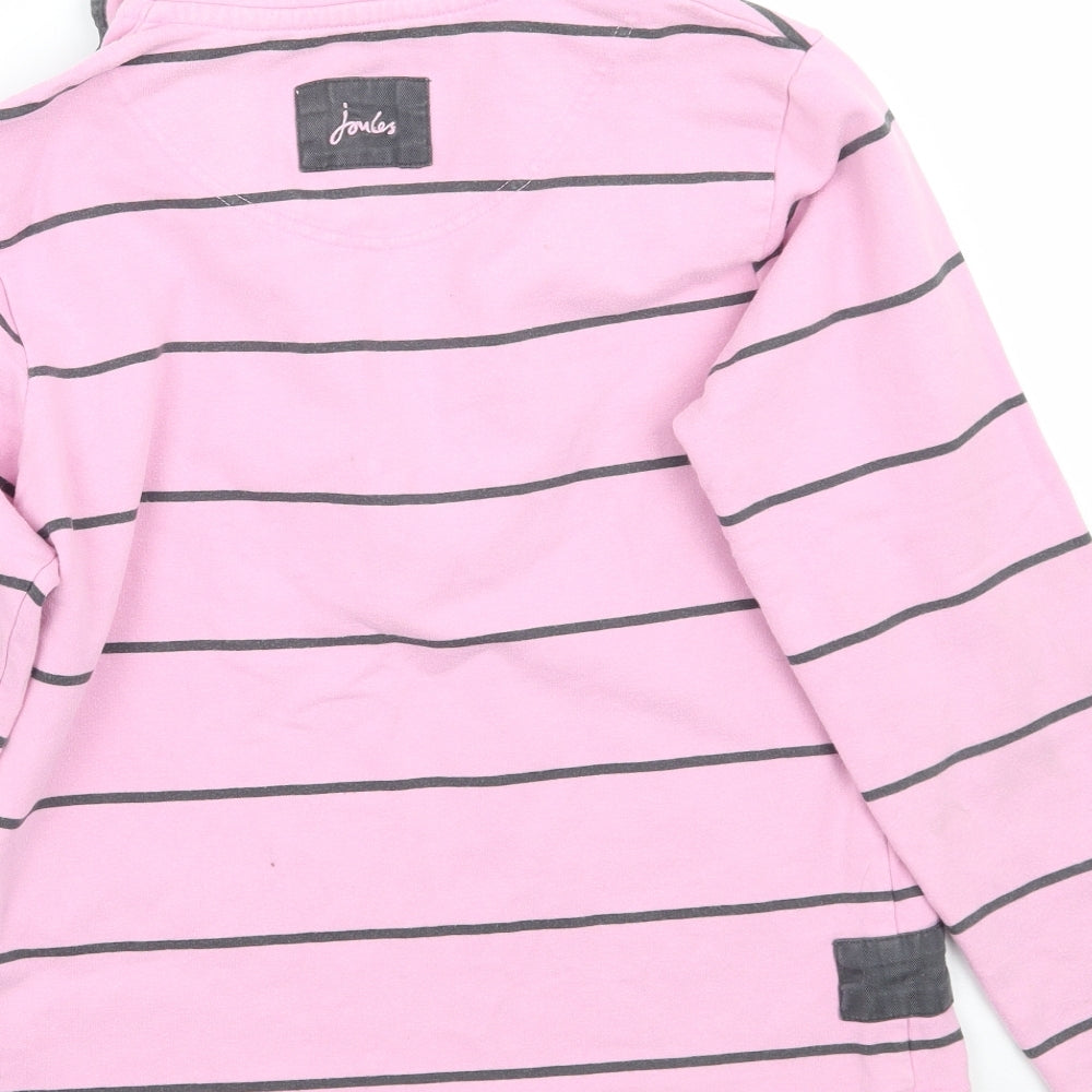 Joules Womens Pink Striped  Pullover Jumper Size 10