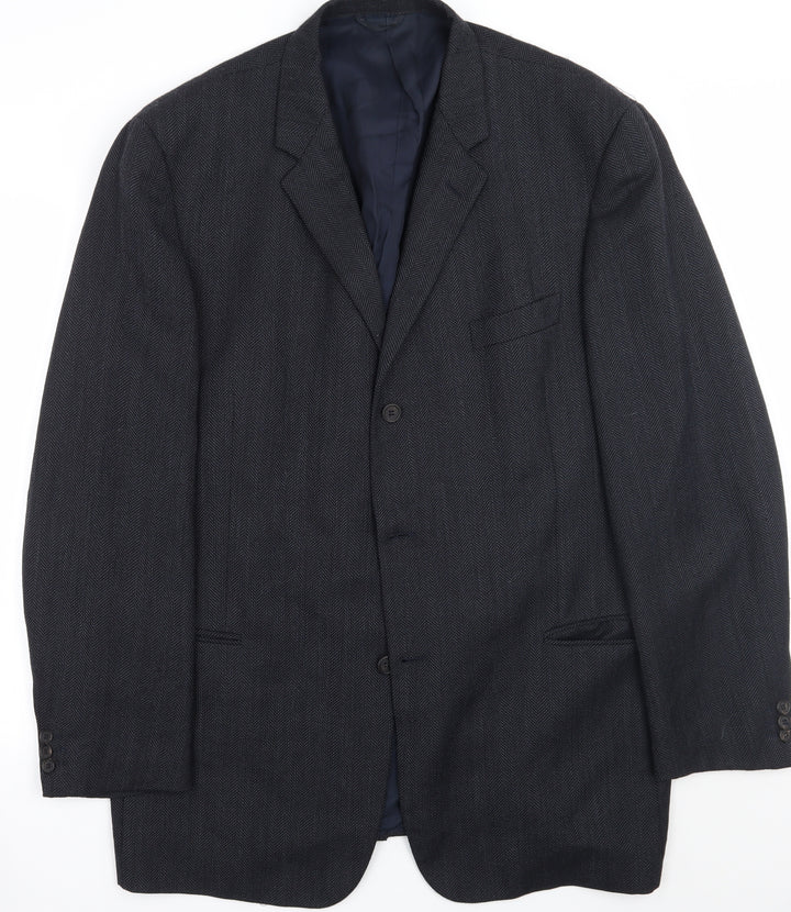 Preworn Mens Black Jacket Suit Jacket
