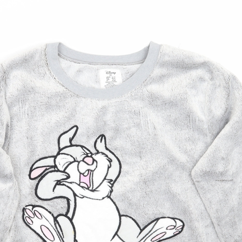 Primark Womens Grey  Rayon Top Pyjama Top Size L  - Disney