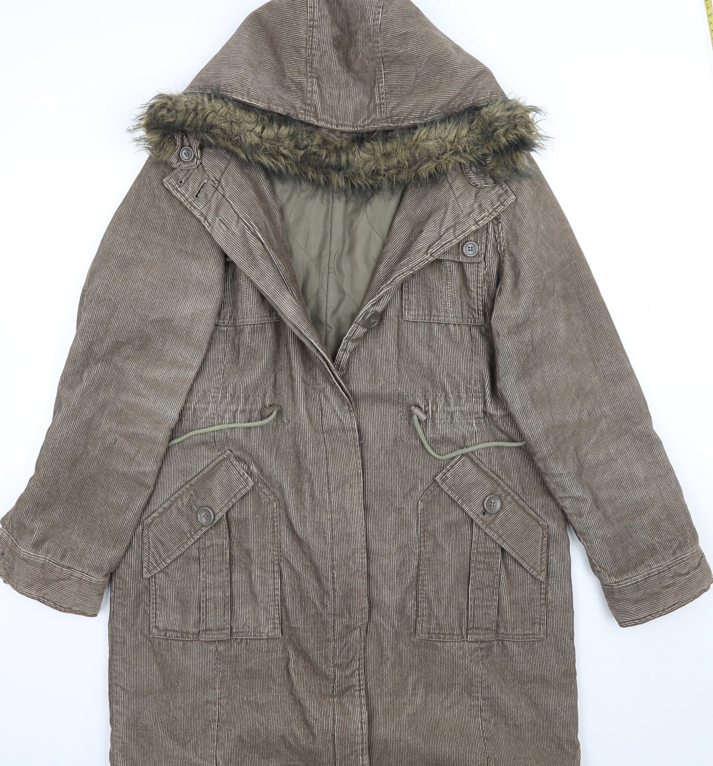 Newlook Womens Brown   Jacket Coat Size 18