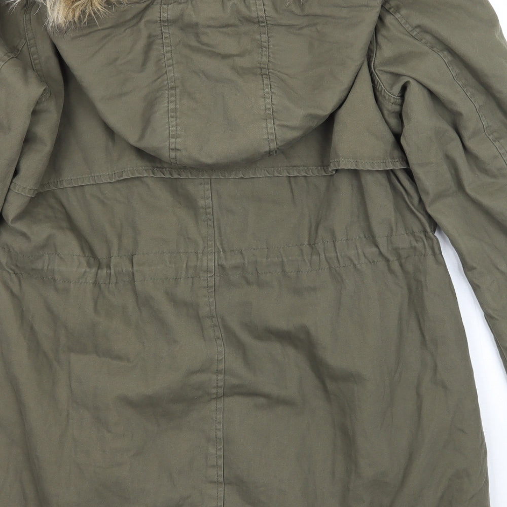 Papaya Womens Green   Jacket Coat Size 10