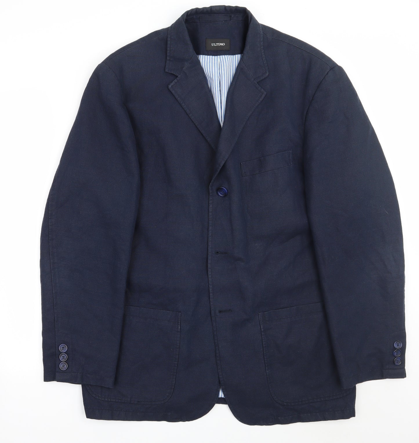 Ultimo Mens Blue   Jacket Suit Jacket Size 40