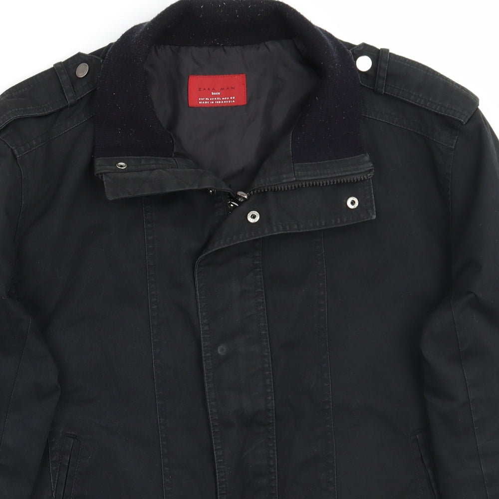 Zara Mens Blue   Jacket Coat Size XL