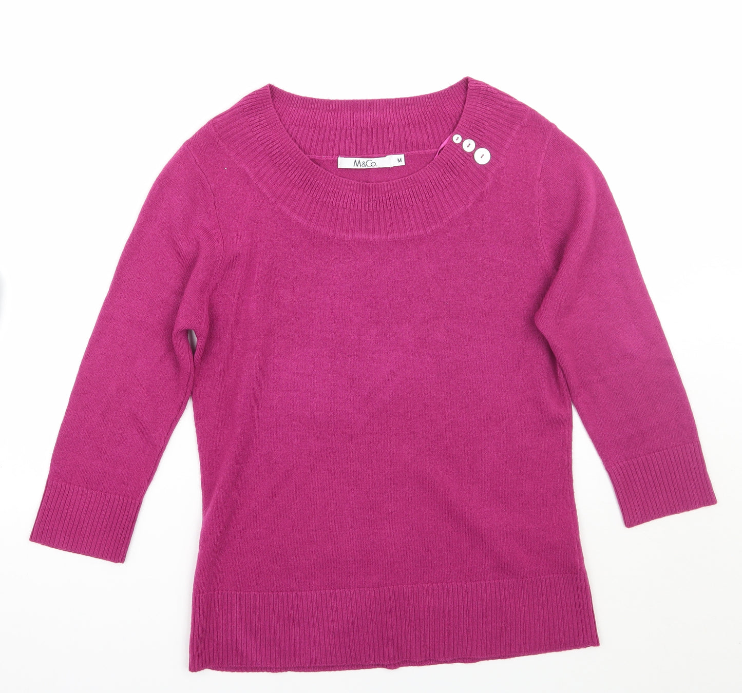 M&Co Womens Purple   Pullover Jumper Size M