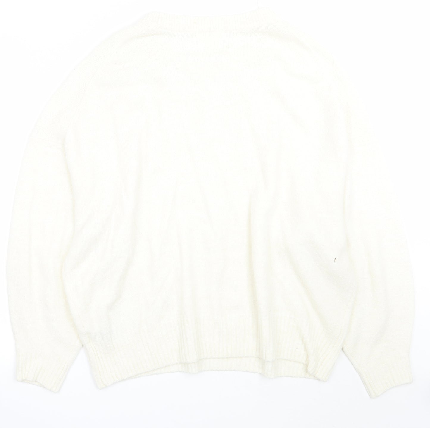 H&M Womens White   Pullover Jumper Size XL