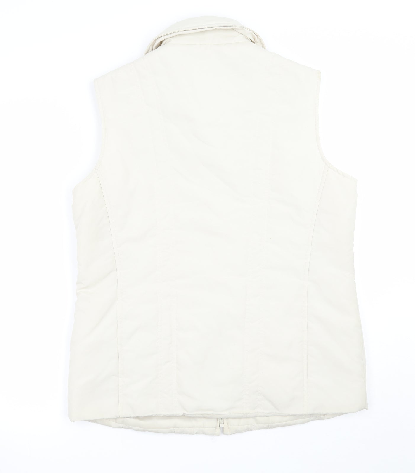 Collection Womens Ivory   Gilet Coat Size 14