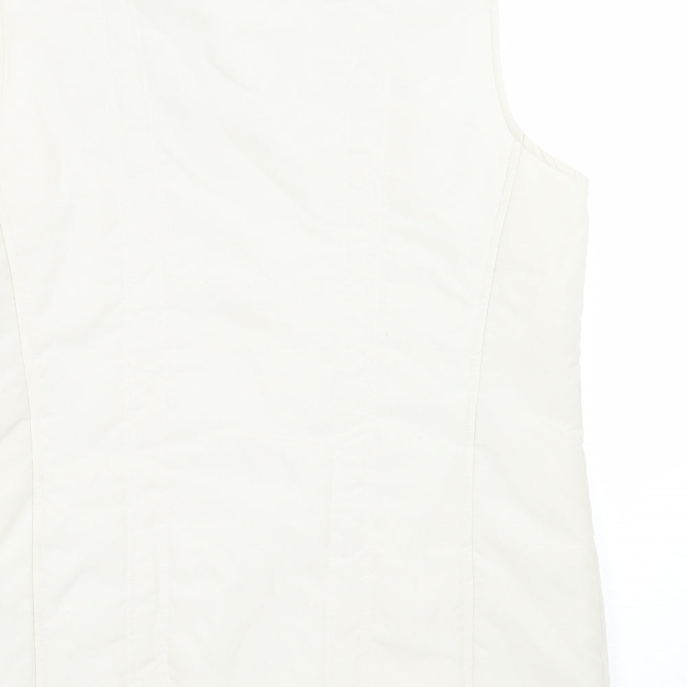 Collection Womens Ivory   Gilet Coat Size 14