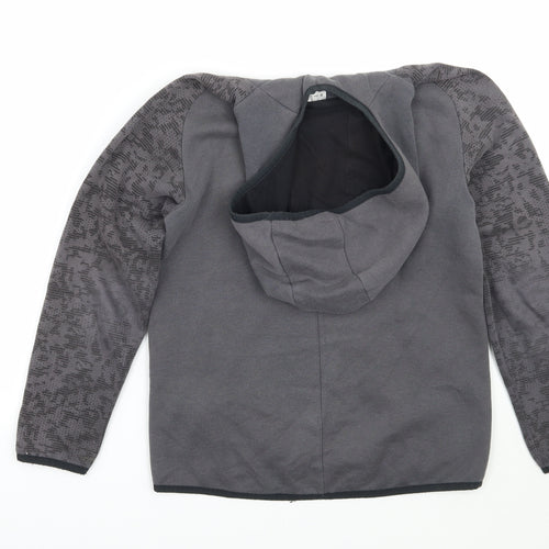 DECATHLON Girls Grey   Pullover Hoodie Size 10 Years