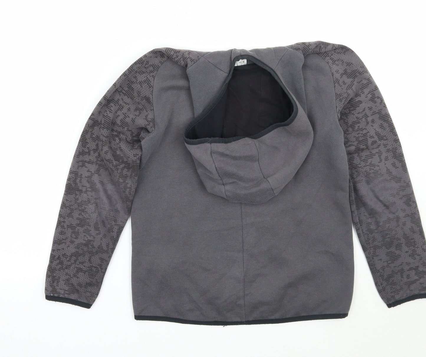 DECATHLON Girls Grey   Pullover Hoodie Size 10 Years