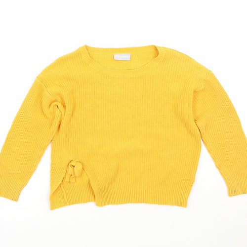 Matalan Girls Yellow   Pullover Jumper Size 6 Years