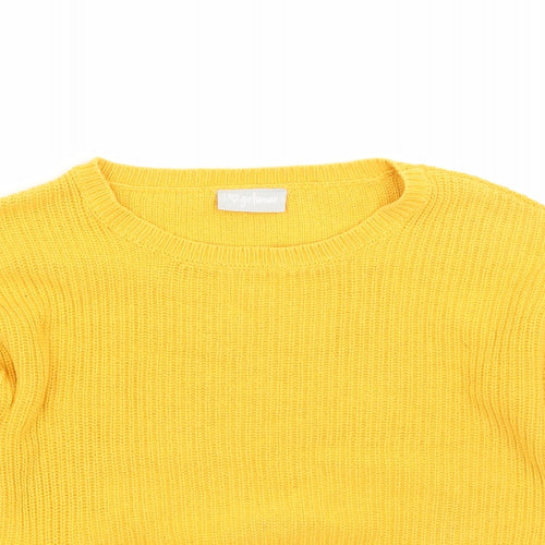 Matalan Girls Yellow   Pullover Jumper Size 6 Years