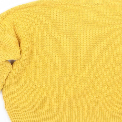 Matalan Girls Yellow   Pullover Jumper Size 6 Years