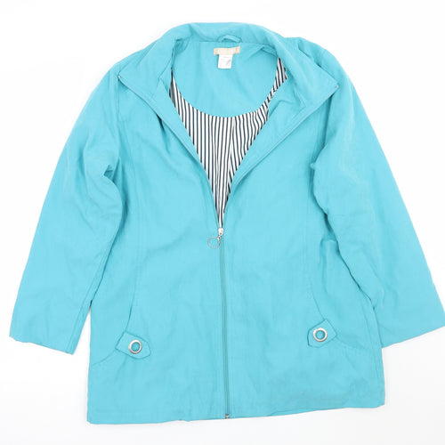 Daxon Womens Blue   Jacket Coat Size 12