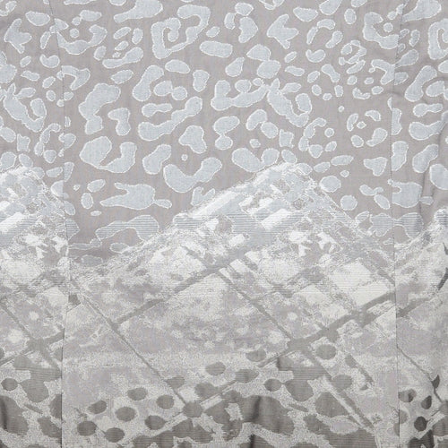 Habella Womens Grey Animal Print  Jacket Suit Jacket Size 18