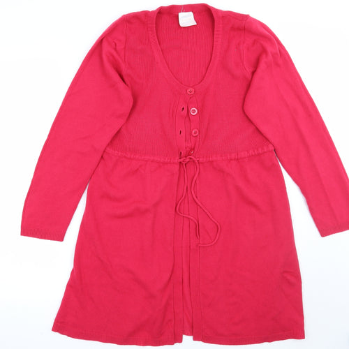 casual comfort Womens Pink   Cardigan Jumper Size 14