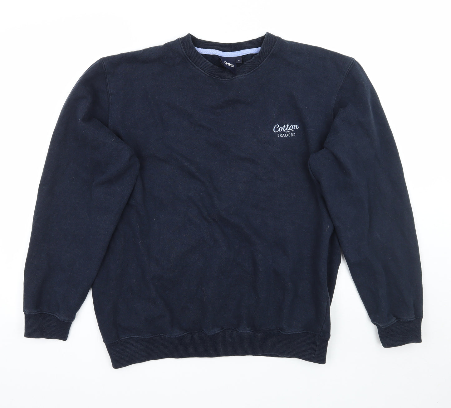 Cotton Traders Womens Blue   Pullover Jumper Size M
