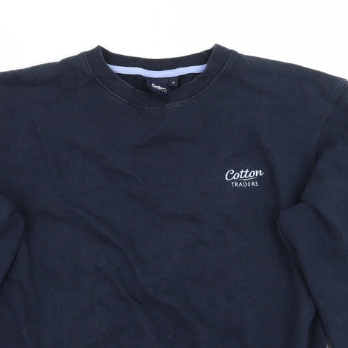 Cotton Traders Womens Blue   Pullover Jumper Size M