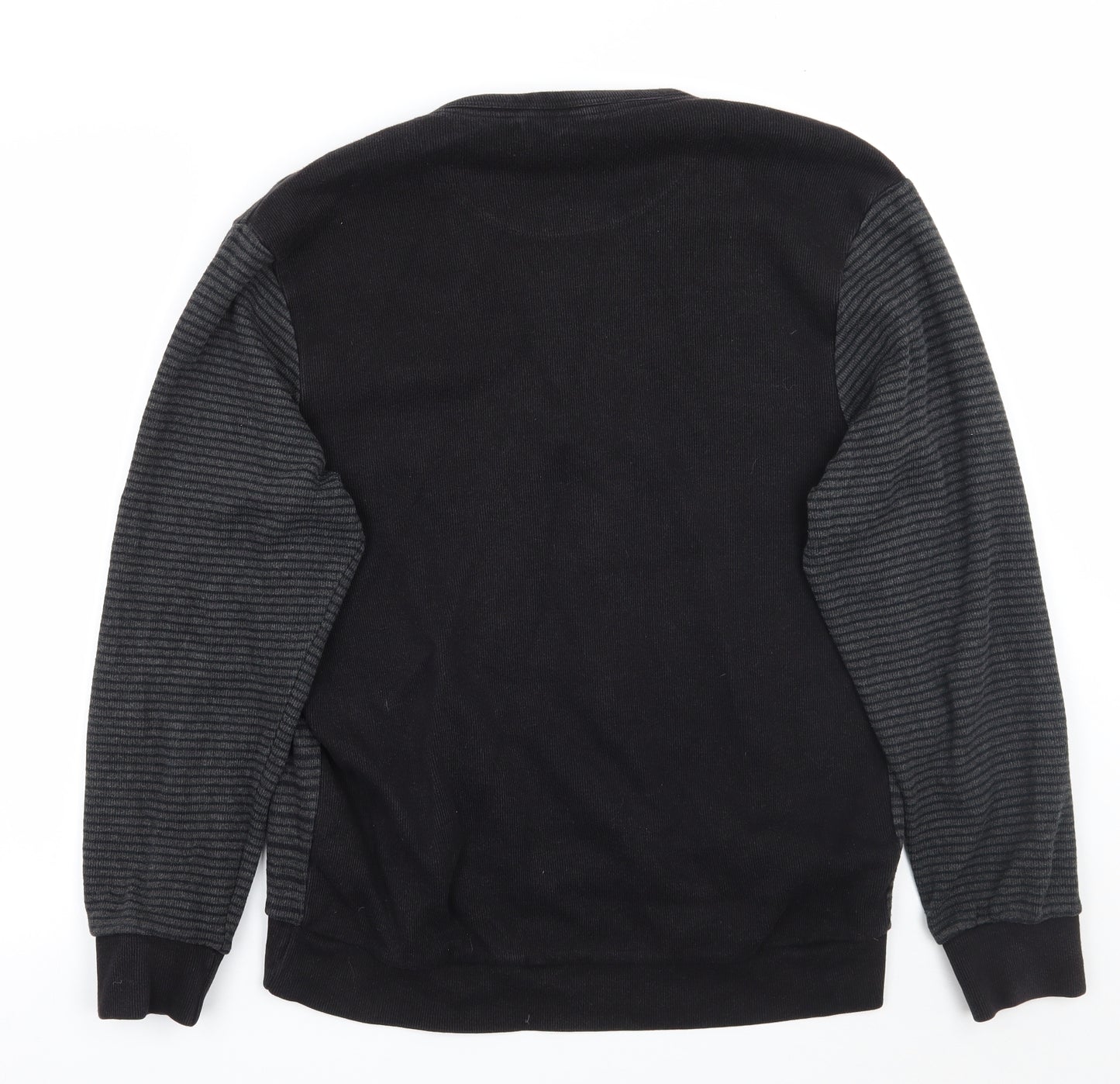 BHS Mens Grey Striped  Pullover Jumper Size L