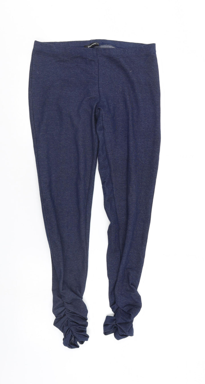 Papaya Womens Blue Leggings Size 10 L31 in