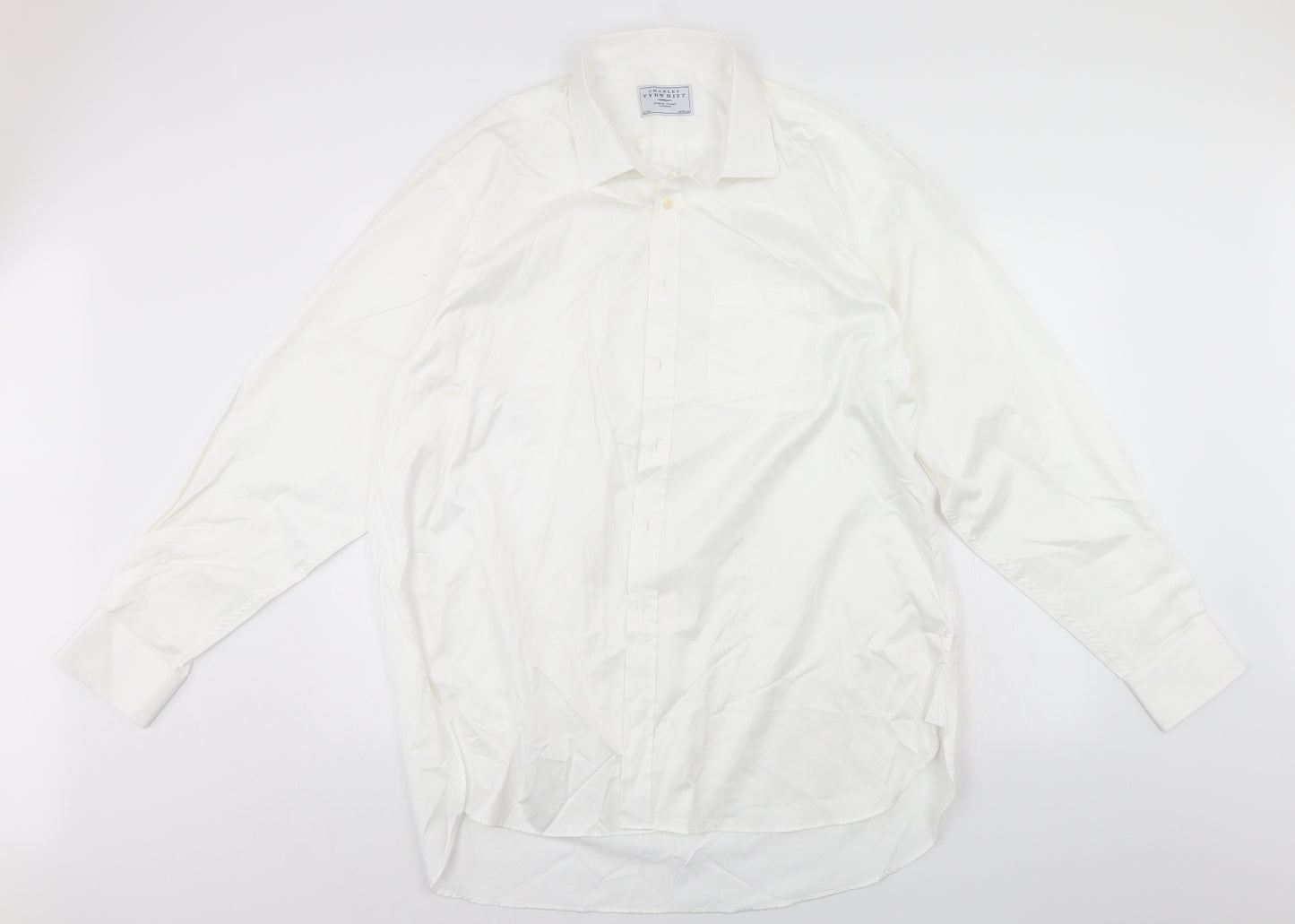 Charles Tyrwhitt Mens White    Dress Shirt Size 18