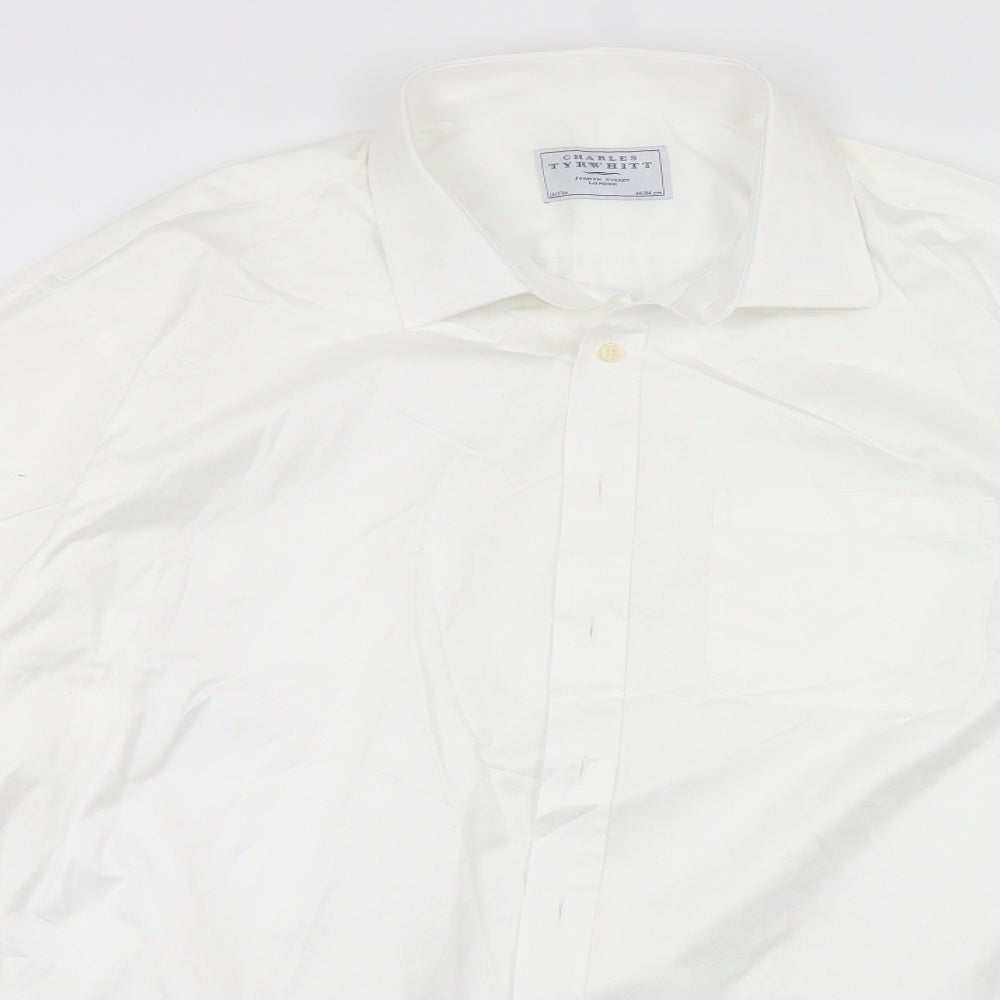 Charles Tyrwhitt Mens White    Dress Shirt Size 18