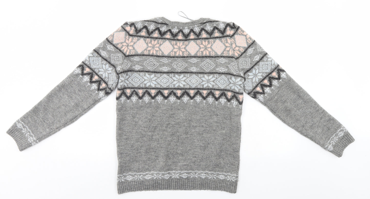 George Womens Multicoloured Fair Isle  Pullover Jumper Size 8