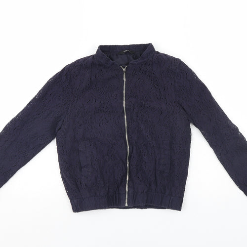 George Girls Blue Floral  Jacket  Size 9-10 Years