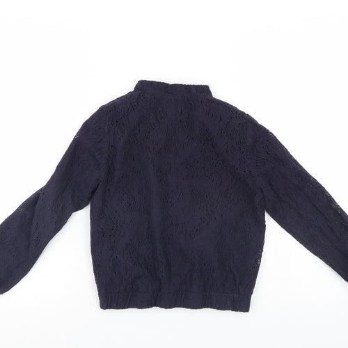George Girls Blue Floral  Jacket  Size 9-10 Years