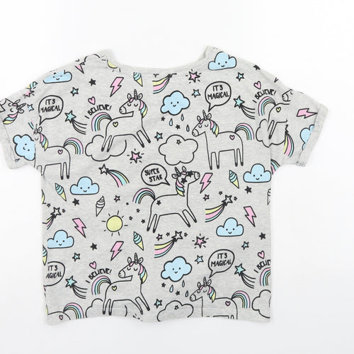 NEXT Girls Grey   Wrap Polo Size 9 Years