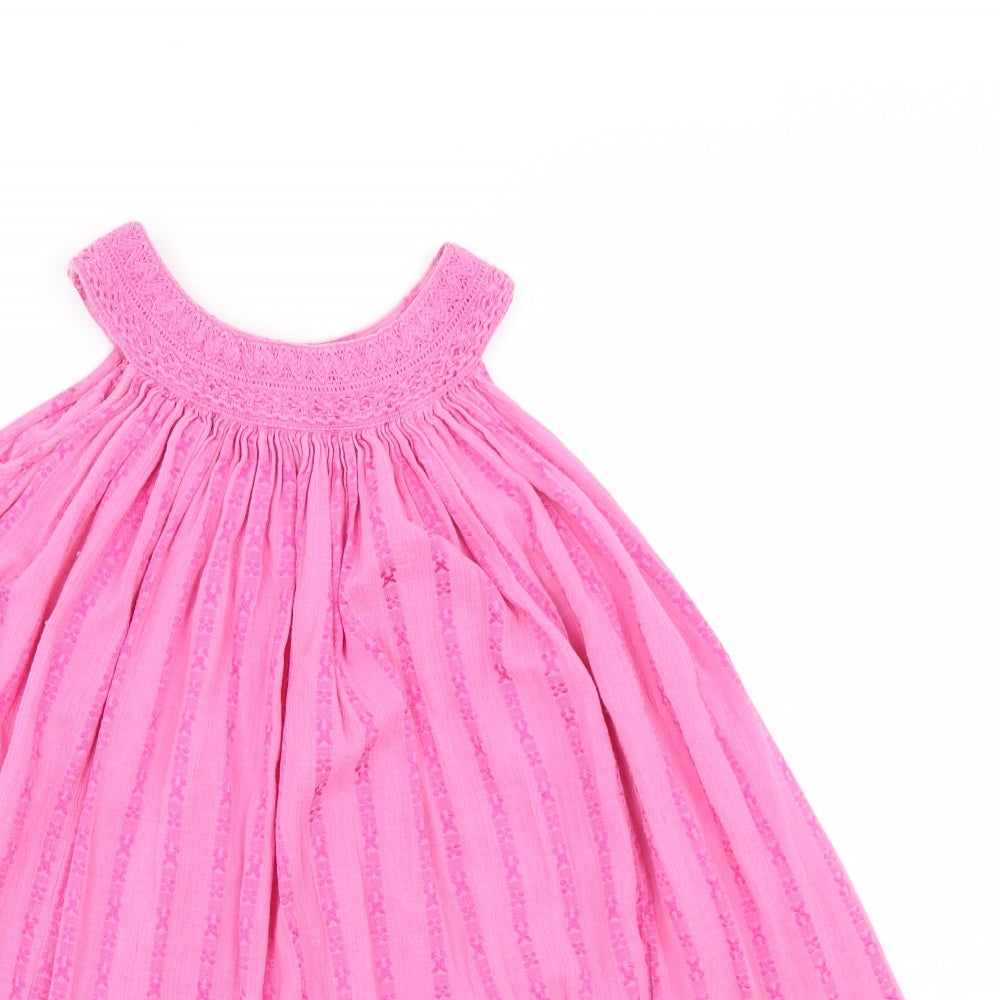 Monsoon Girls Pink   Fit & Flare  Size 7-8 Years